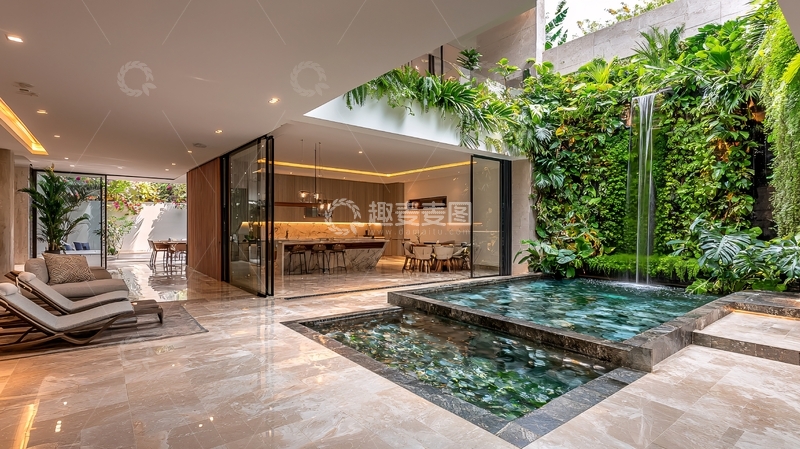 高清大图下载【趣麦麦图】现代室内庭院设计