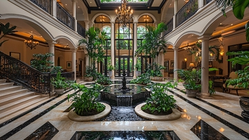 豪华别墅室内庭院