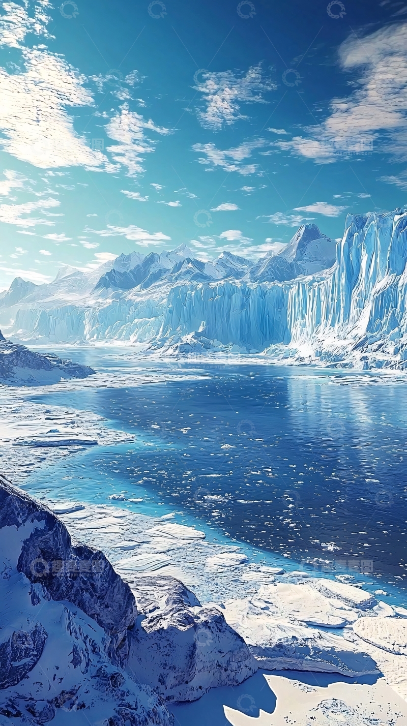 高清大图下载【趣麦麦图】冰川雪山风景图
