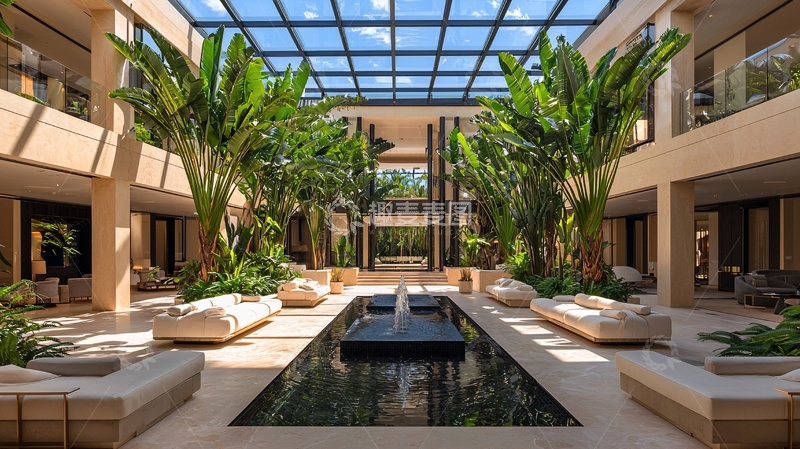 高清大图下载【趣麦麦图】室内庭院设计