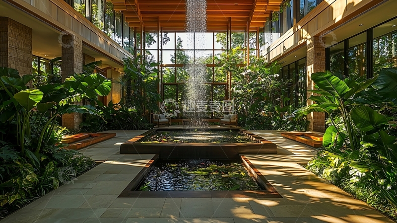 高清大图下载【趣麦麦图】室内庭院