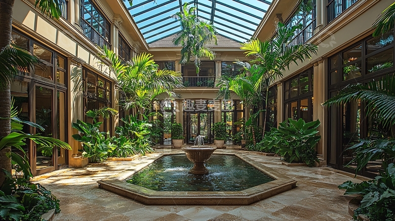 高清大图下载【趣麦麦图】室内庭院