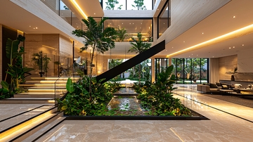 豪华室内庭院