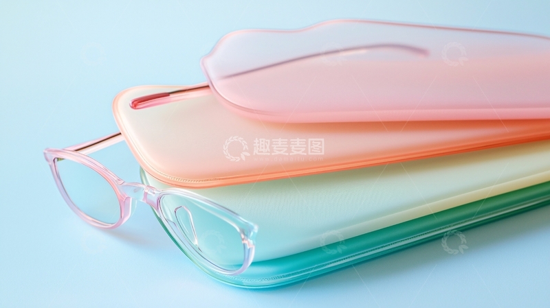 高清大图下载【趣麦麦图】渐变色眼镜盒