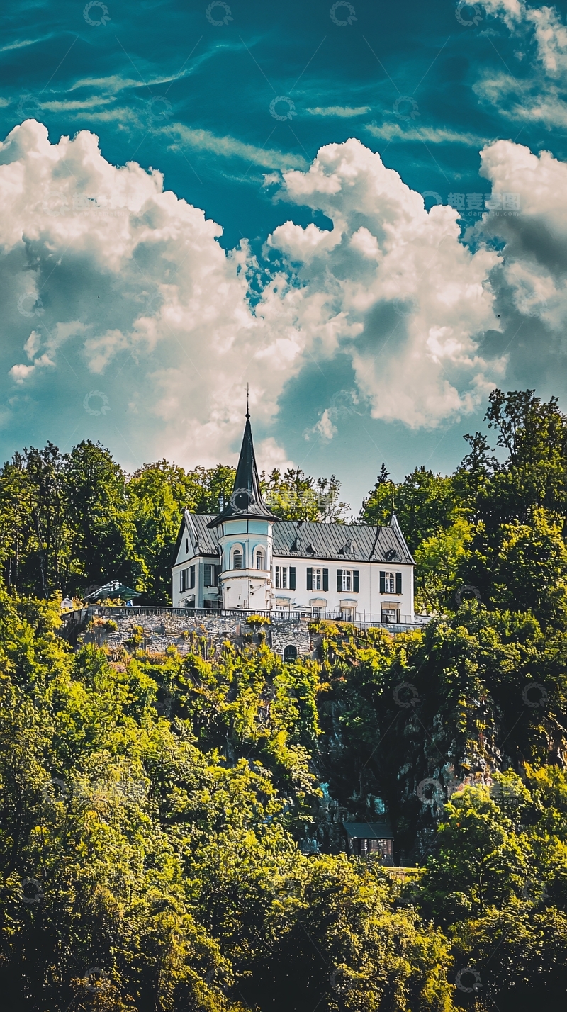 高清大图下载【趣麦麦图】山顶别墅