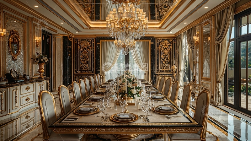 高清大图下载【趣麦麦图】奢华欧式餐厅