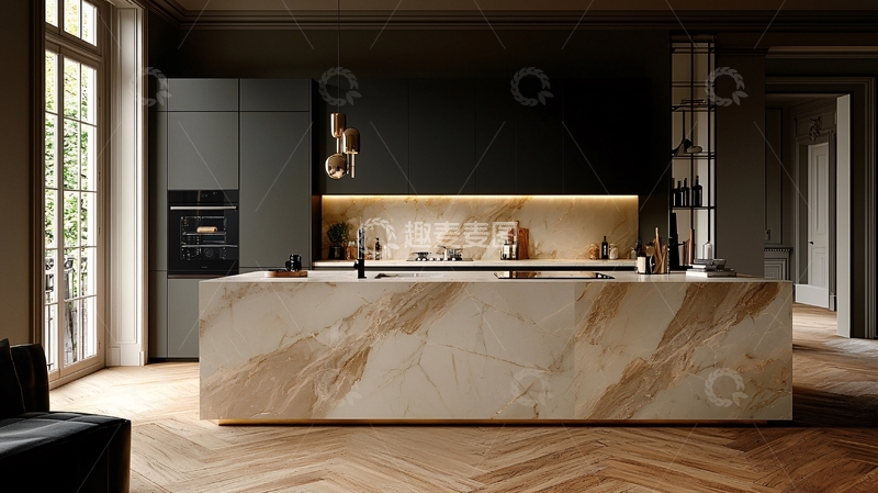 高清大图下载【趣麦麦图】现代极简风格厨房