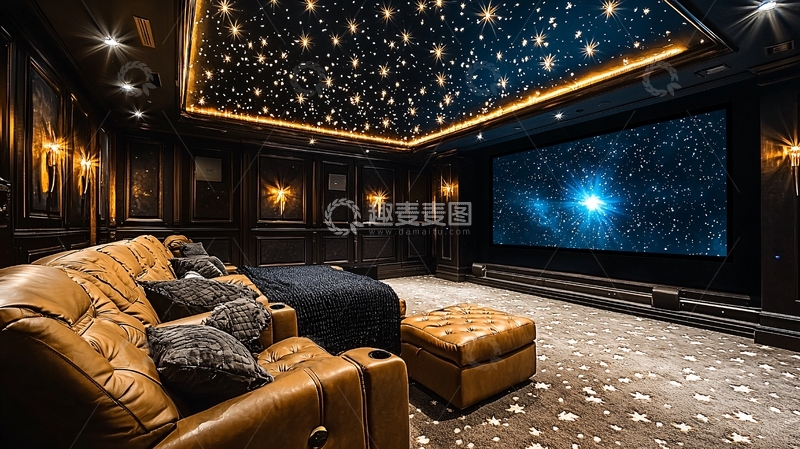 高清大图下载【趣麦麦图】奢华家庭影院