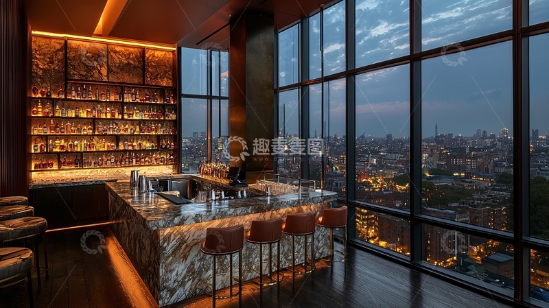 高清大图下载【趣麦麦图】高档酒吧夜景