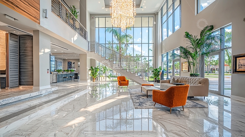 高清大图下载【趣麦麦图】宽敞明亮的大堂空间