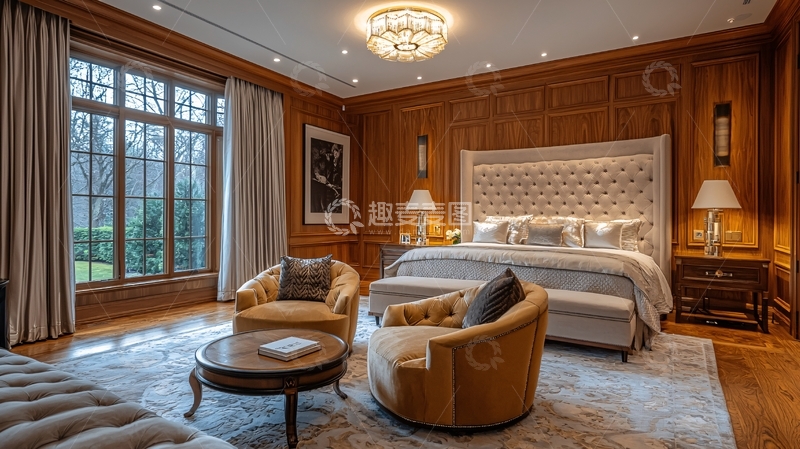 高清大图下载【趣麦麦图】豪华卧室场景图