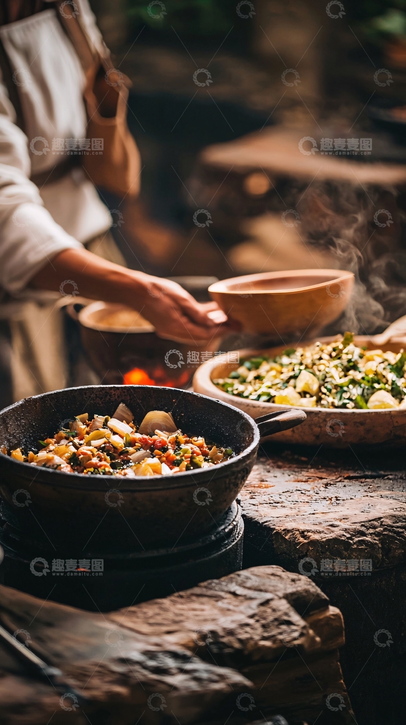 高清大图下载【趣麦麦图】中世纪风格烹饪