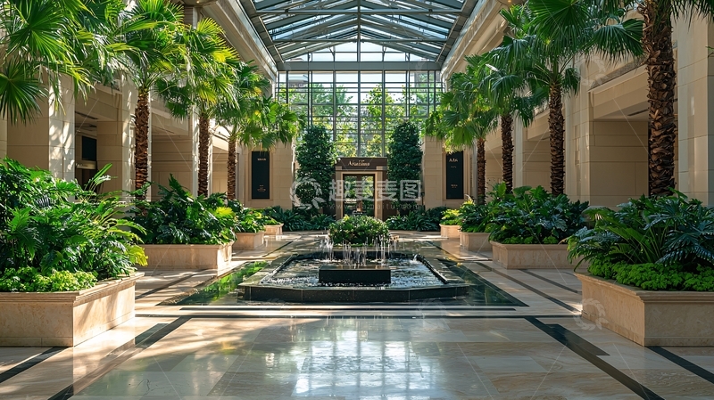 高清大图下载【趣麦麦图】室内花园