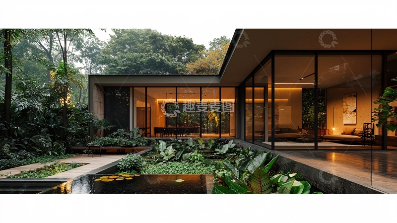 高清大图下载【趣麦麦图】现代简约别墅31