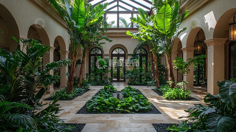 高清大图下载【趣麦麦图】室内庭院设计