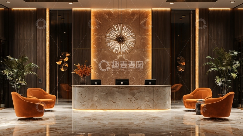 高清大图下载【趣麦麦图】高端酒店大堂设计
