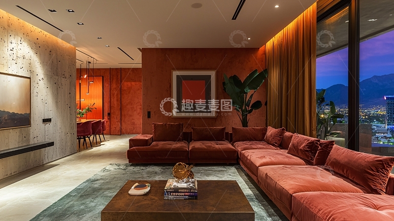 高清大图下载【趣麦麦图】现代简约风格客厅39