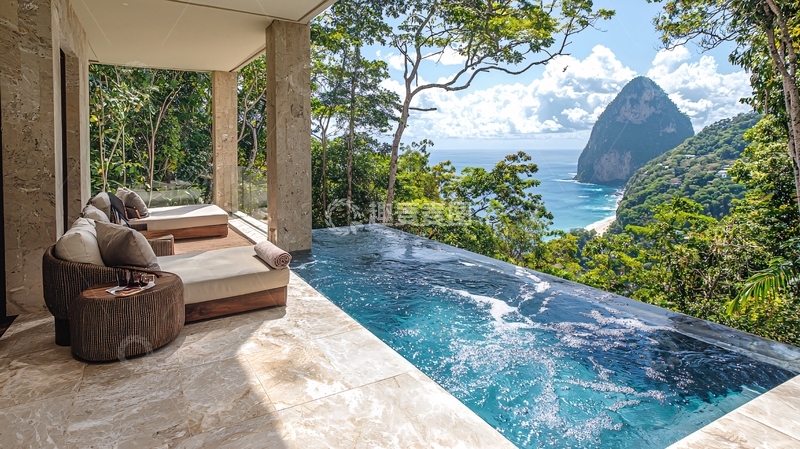 高清大图下载【趣麦麦图】海景泳池别墅