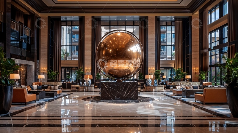 高清大图下载【趣麦麦图】酒店大堂奢华装饰