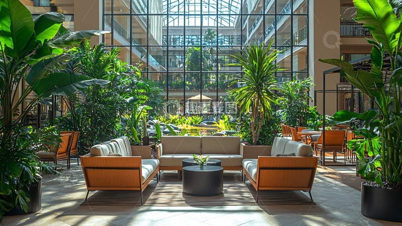 高清大图下载【趣麦麦图】室内花园