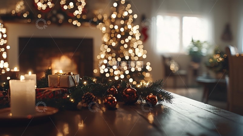 高清大图下载【趣麦麦图】温暖圣诞节家居氛围