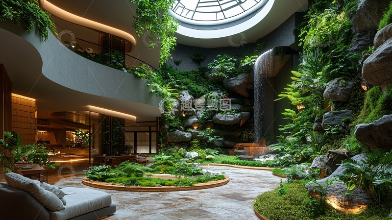 高清大图下载【趣麦麦图】室内绿植景观设计