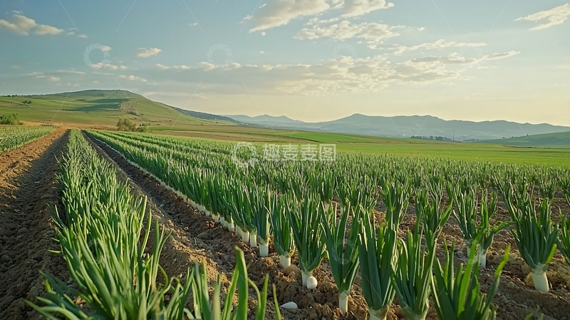高清大图下载【趣麦麦图】葱田