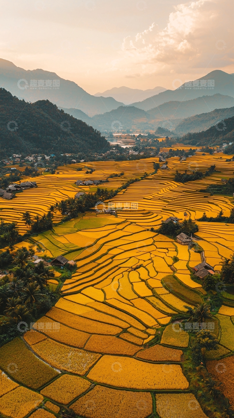 高清大图下载【趣麦麦图】梯田