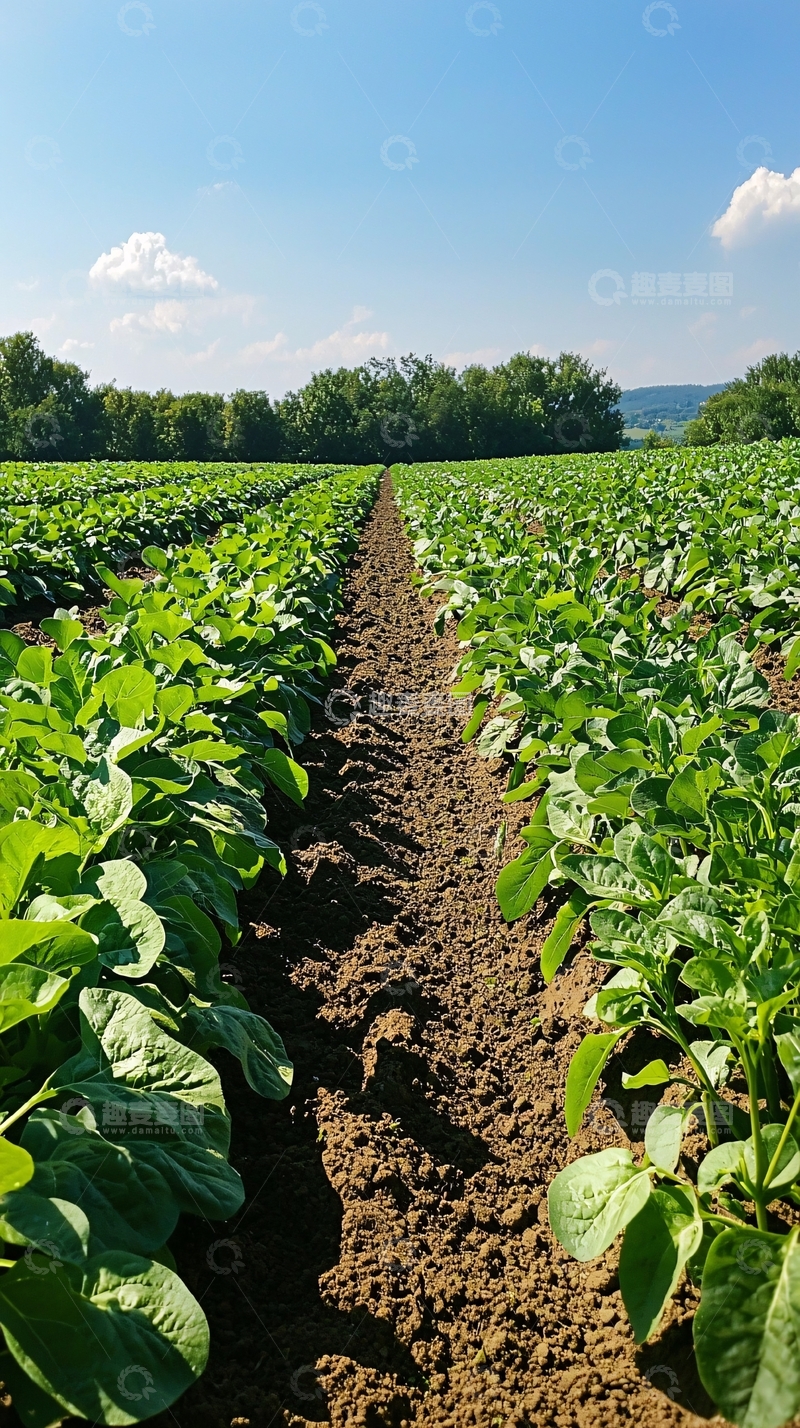 高清大图下载【趣麦麦图】田野里的绿色植物