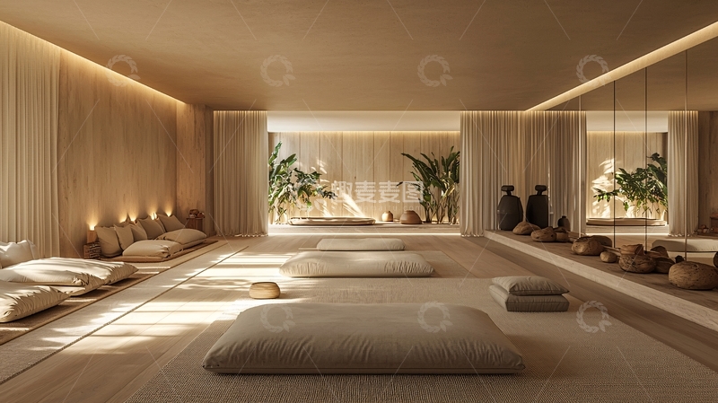 高清大图下载【趣麦麦图】禅意极简主义室内空间