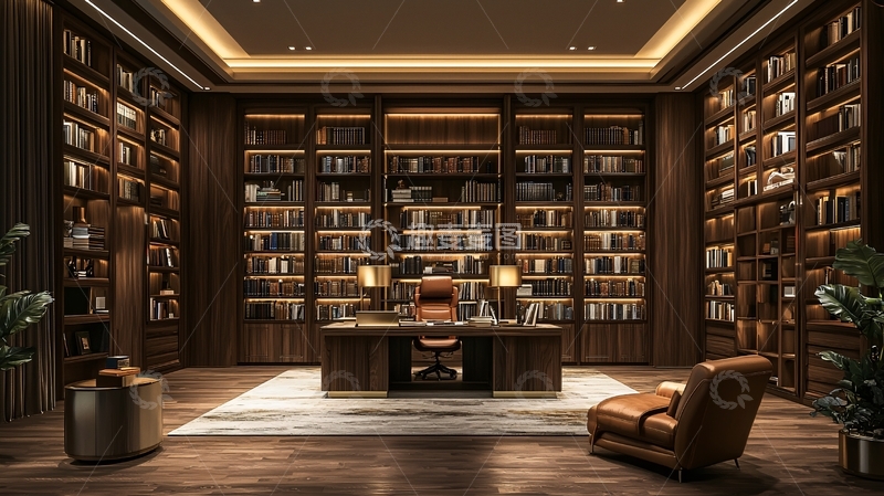 高清大图下载【趣麦麦图】书房