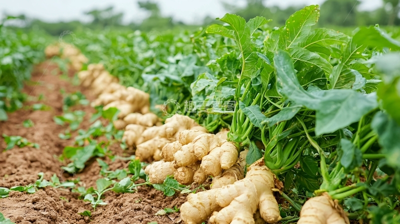 高清大图下载【趣麦麦图】生姜种植