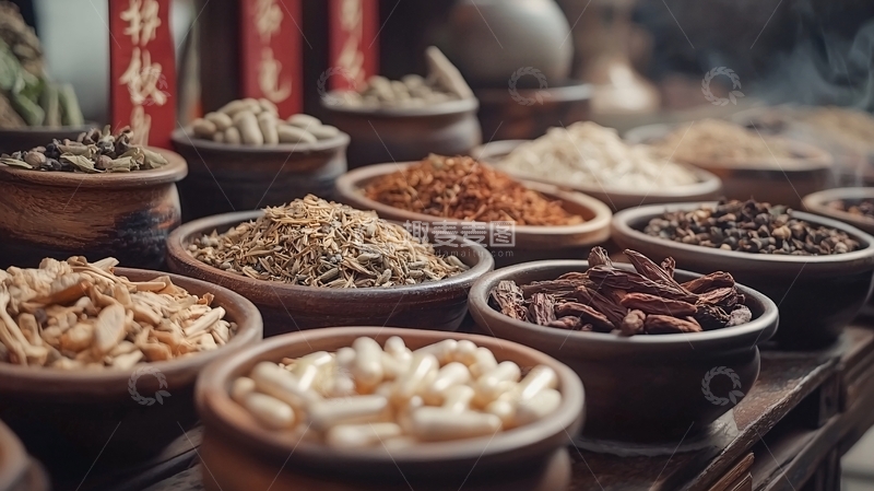 高清大图下载【趣麦麦图】中药材
