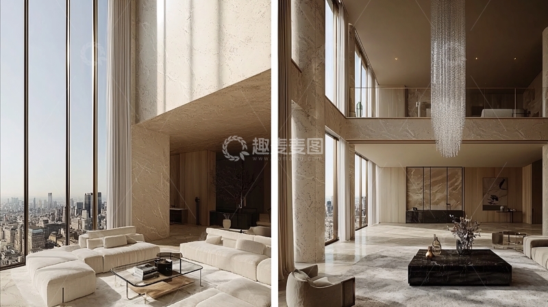 高清大图下载【趣麦麦图】豪华现代高层公寓