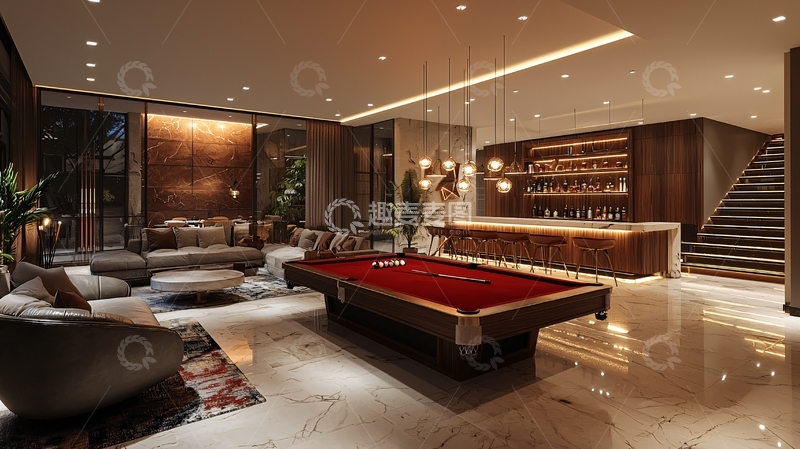 高清大图下载【趣麦麦图】豪华现代休闲娱乐空间