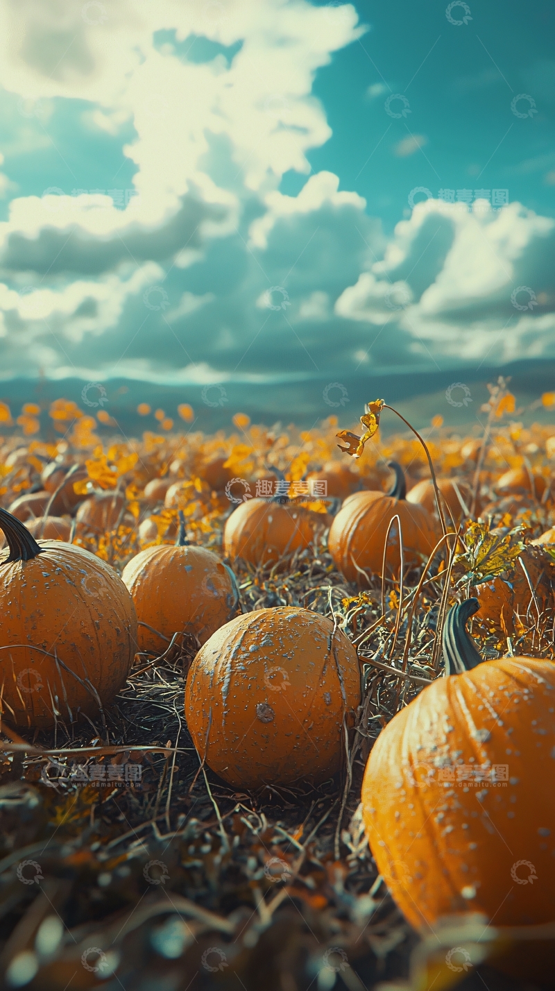 高清大图下载【趣麦麦图】南瓜田