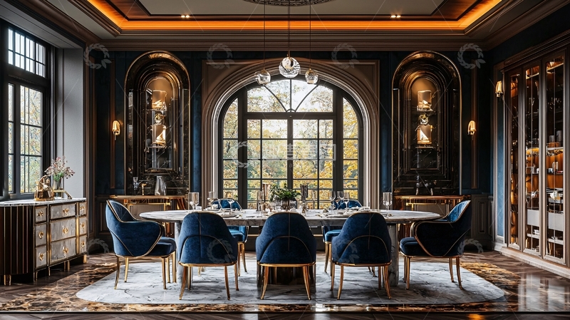 高清大图下载【趣麦麦图】豪华古典餐厅