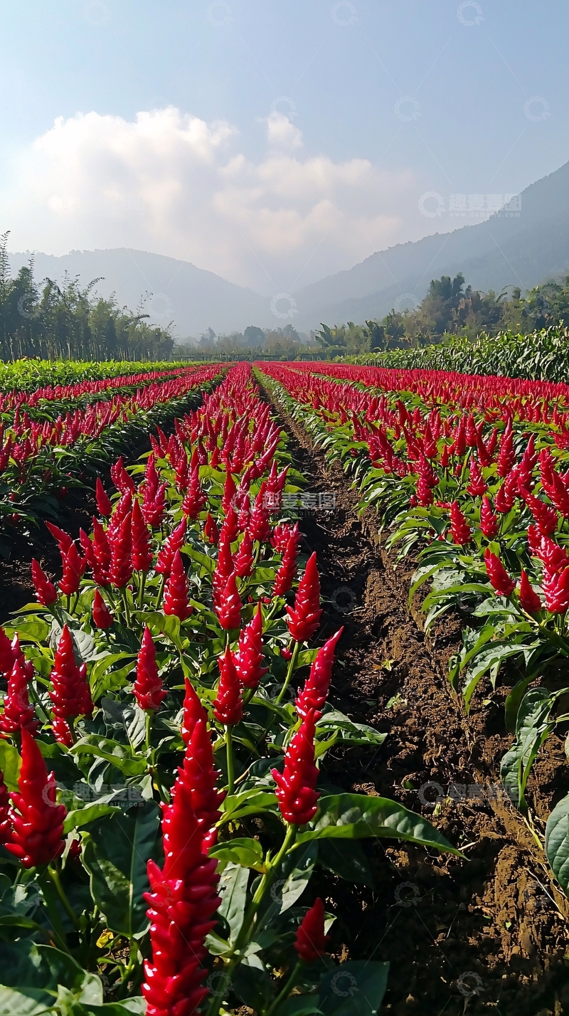 高清大图下载【趣麦麦图】红龙吐珠花田
