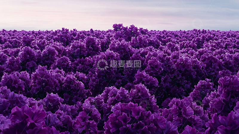 高清大图下载【趣麦麦图】紫色花海12
