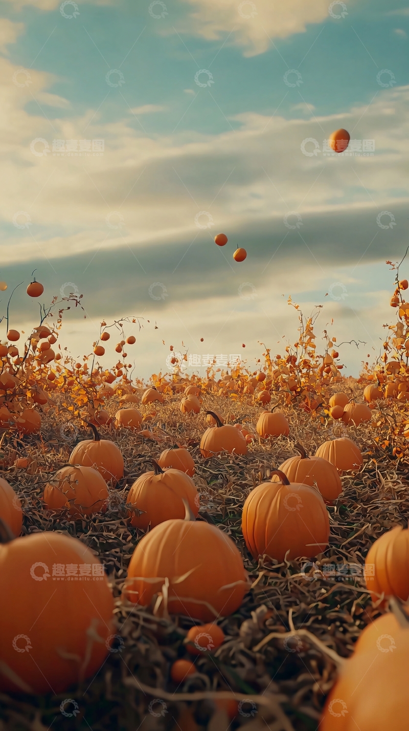 高清大图下载【趣麦麦图】南瓜田