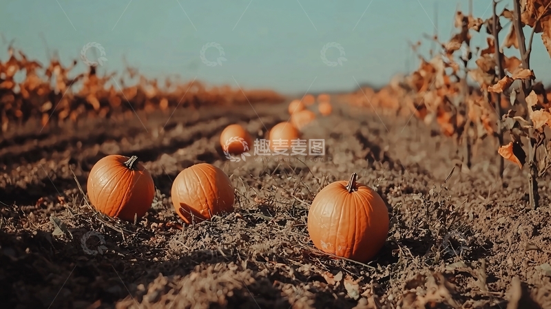 高清大图下载【趣麦麦图】南瓜田