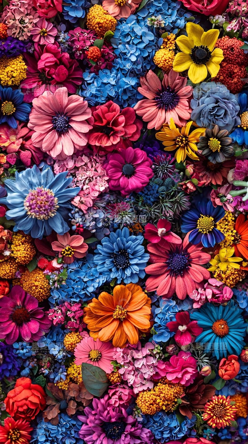 高清大图下载【趣麦麦图】色彩鲜艳的花朵背景