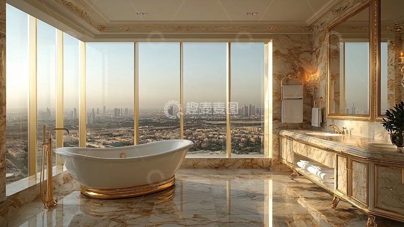 高清大图下载【趣麦麦图】高端酒店浴室