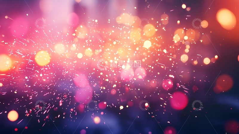 高清大图下载【趣麦麦图】绚丽多彩的梦幻光斑