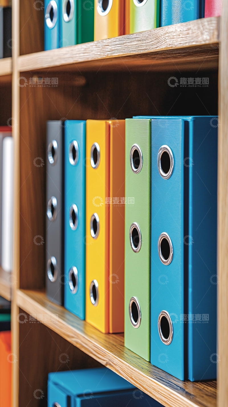 高清大图下载【趣麦麦图】彩色文件盒