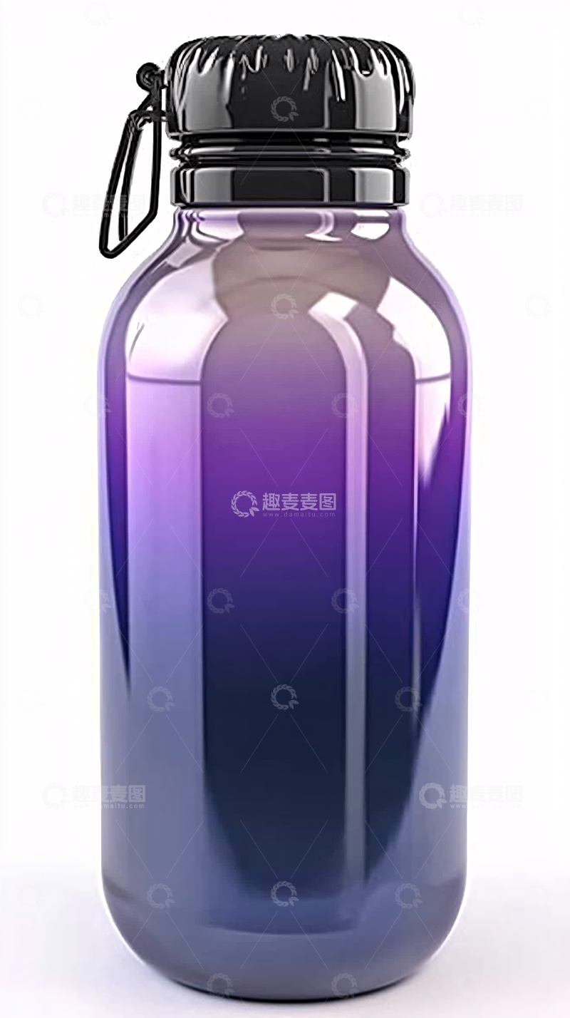 高清大图下载【趣麦麦图】渐变色不锈钢水杯
