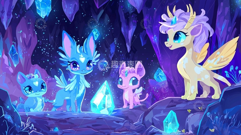 高清大图下载【趣麦麦图】梦幻晶洞