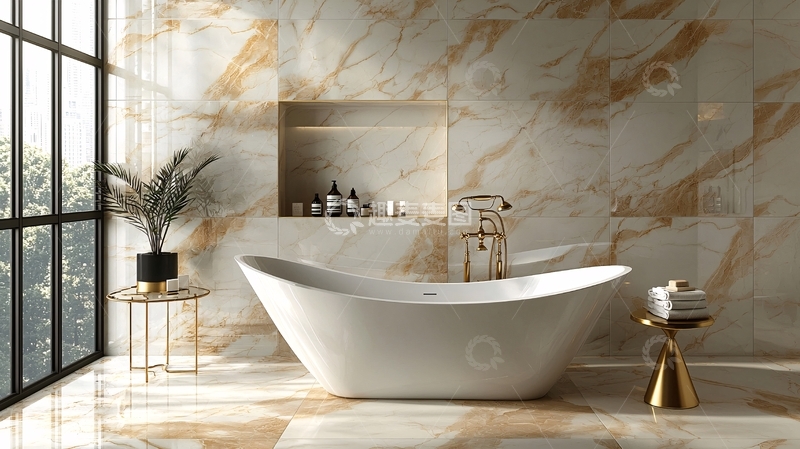 高清大图下载【趣麦麦图】现代轻奢浴室瓷砖