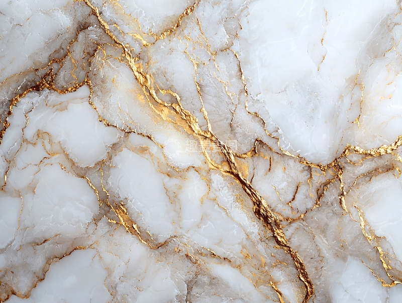 高清大图下载【趣麦麦图】白色大理石金色纹理