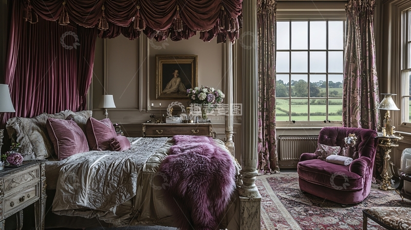 高清大图下载【趣麦麦图】豪华古典卧室